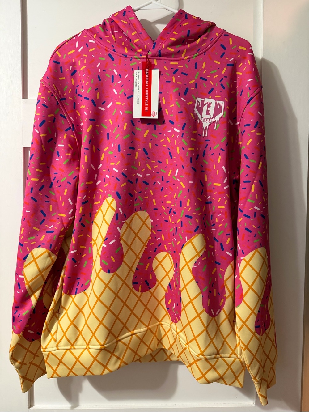 Baseball Lifestyle 101 Ice Cream Hoodie